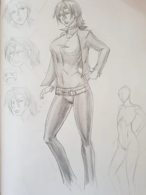 Electra From Cowboy Bebop Standing Fiercely In A Cityscape Wallpaper