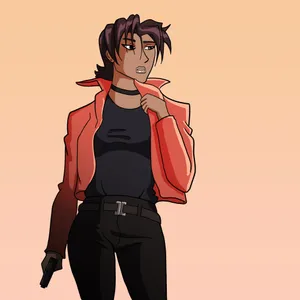 Electra Ovilo, A Fierce Character From The Iconic Anime Series Cowboy Bebop, Posing For A Powerful Visual. Wallpaper