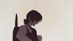 Electra Standing Tall In A Cowboy Bebop Scene Wallpaper