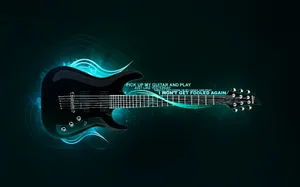 Electric Bass Guitar Artwork Wallpaper