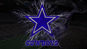 Electric Blue Cowboys Wallpaper