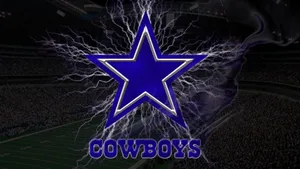 Electric Blue Cowboys Wallpaper