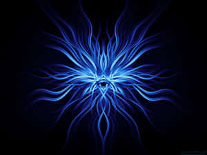 Electric Blue Energy Art Wallpaper