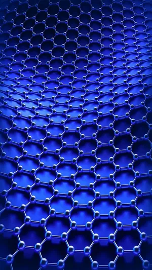 Electric Blue Graphene Network Wallpaper