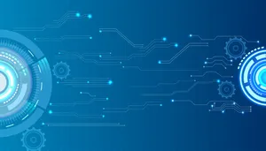 Electric Blue - Highlights Stand Out In A Minimalist Setting Wallpaper