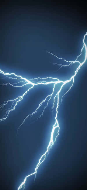 Electric Blue Lightningi Phone Wallpaper Wallpaper