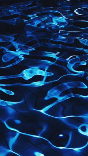 Electric Blue Water Ripples Aesthetic.jpg Wallpaper