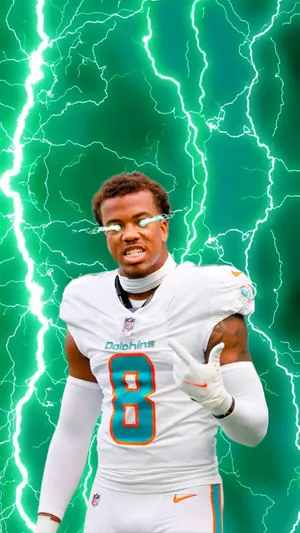 Electric Football Player Jevon Holland Wallpaper