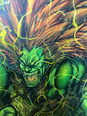 Electric Fury Blanka Artwork Wallpaper