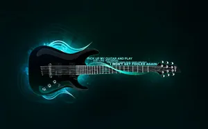 Electric Guitar Abstract Artwork Wallpaper