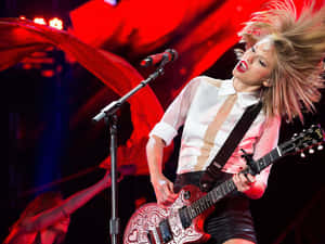 Electric Performance Red Aesthetic Wallpaper