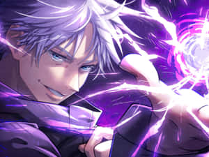 Electric Smirk Anime Character Wallpaper