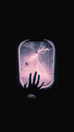 Electric Storm Window Glitch Aesthetic.jpg Wallpaper