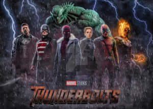 Electric Thunderbolts Striking The Night Sky Wallpaper