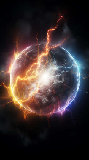 Electrified Planet Artwork Wallpaper