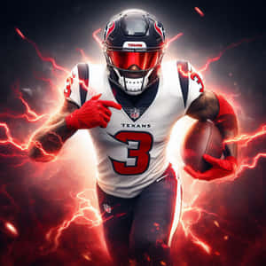 Electrifying Football Player Number3 Wallpaper