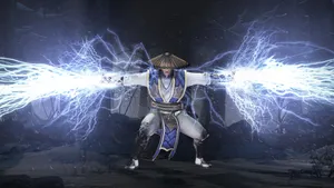 Electrifying Raiden In Mortal Kombat Wallpaper