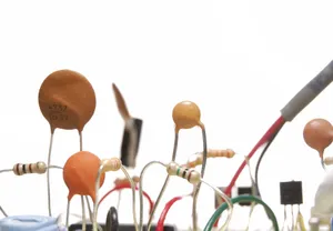 Electronic Components On A Circuit Board Wallpaper