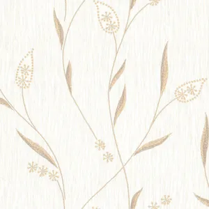 Elegance And Luxury: White Gold Wallpaper