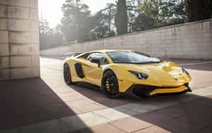 Elegance And Power Unleashed – The Iconic Lamborghini Aventador Wallpaper