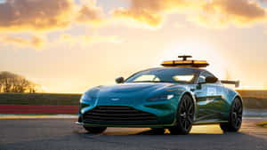 Elegance In Motion - The Aston Martin Vantage Wallpaper