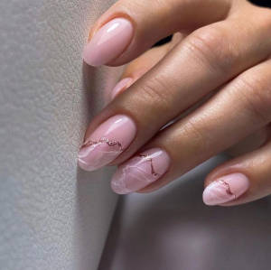 Elegance In Simplicity: Rose Gold Marble With Glossy Finish Wallpaper