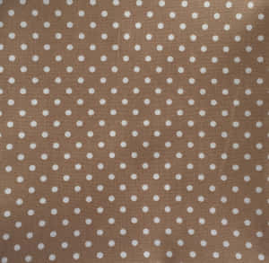 Elegance Of Brown Polka Dots Pattern Wallpaper