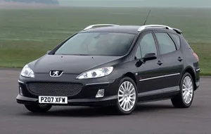 Elegance On Wheels: Peugeot 407 In An Open Road Wallpaper