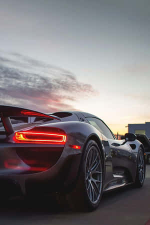 Elegance On Wheels: Porsche 918 Spyder Wallpaper