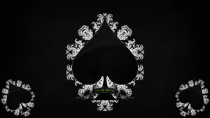 Elegant Aceof Spades Design Wallpaper