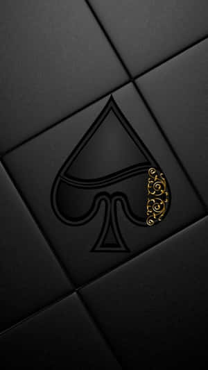 Elegant Aceof Spades Design Wallpaper