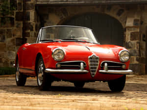 Elegant Alfa Romeo Spider Convertible Wallpaper