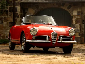 Elegant Alfa Romeo Spider Convertible Wallpaper
