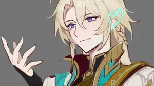 Elegant Anime Character Gesture Wallpaper