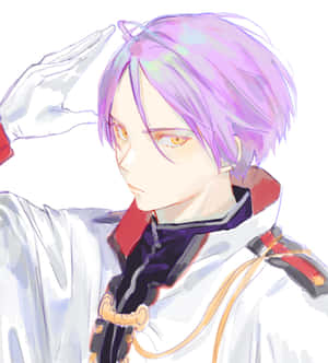 Elegant_ Anime_ Knight_ Salute Wallpaper