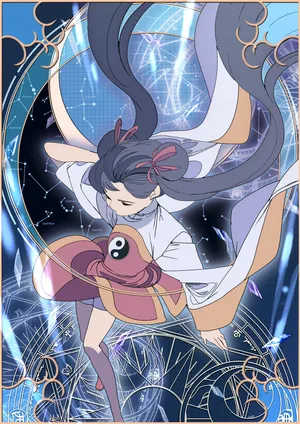 Elegant Anime Magical Girl Wallpaper