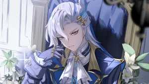 Elegant Anime Noble Character Wallpaper