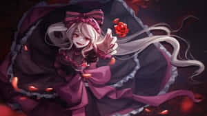 Elegant Anime Vampire Girl Wallpaper