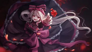 Elegant Anime Vampire Girl Wallpaper