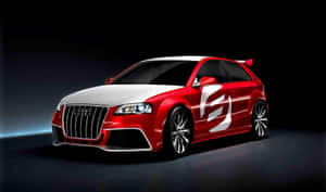 Elegant Audi A3 In Vibrant Scenery Wallpaper