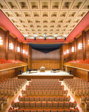 Elegant Auditorium Interior Wallpaper