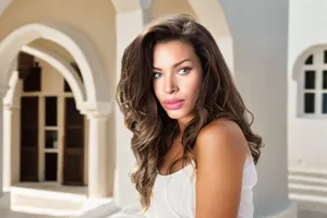 Elegant Beauty Archway Portrait Wallpaper