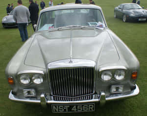 Elegant Bentley T2 Classic Automobile In A Scenic Outdoor Setting Wallpaper