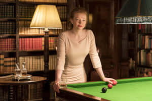 Elegant Billiards Evening Sarah Snook Wallpaper