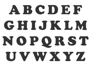 Elegant Black And White Letter Wallpaper