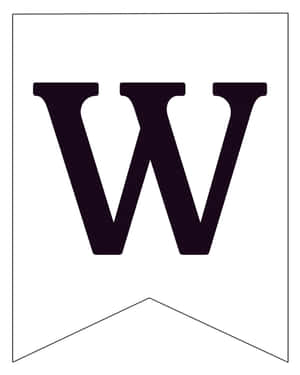 Elegant Black And White Letter Wallpaper