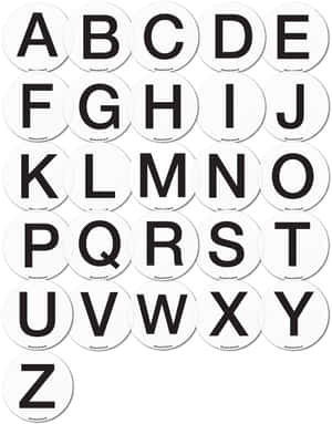 Elegant Black And White Letter Wallpaper