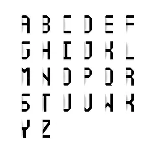 Elegant Black And White Letter Wallpaper