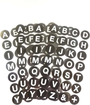 Elegant Black And White Letter Wallpaper