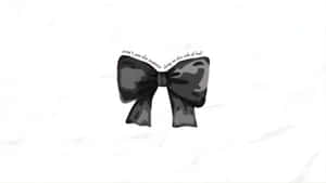 Elegant Black Bow Design Wallpaper